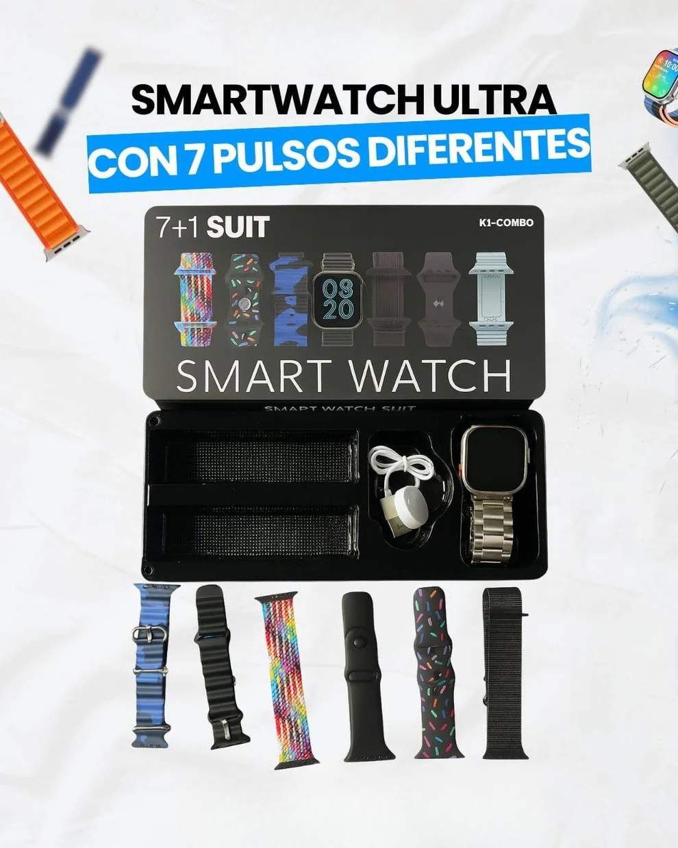 SMART WATCH ULTRA MAX 7 CORREAS K1