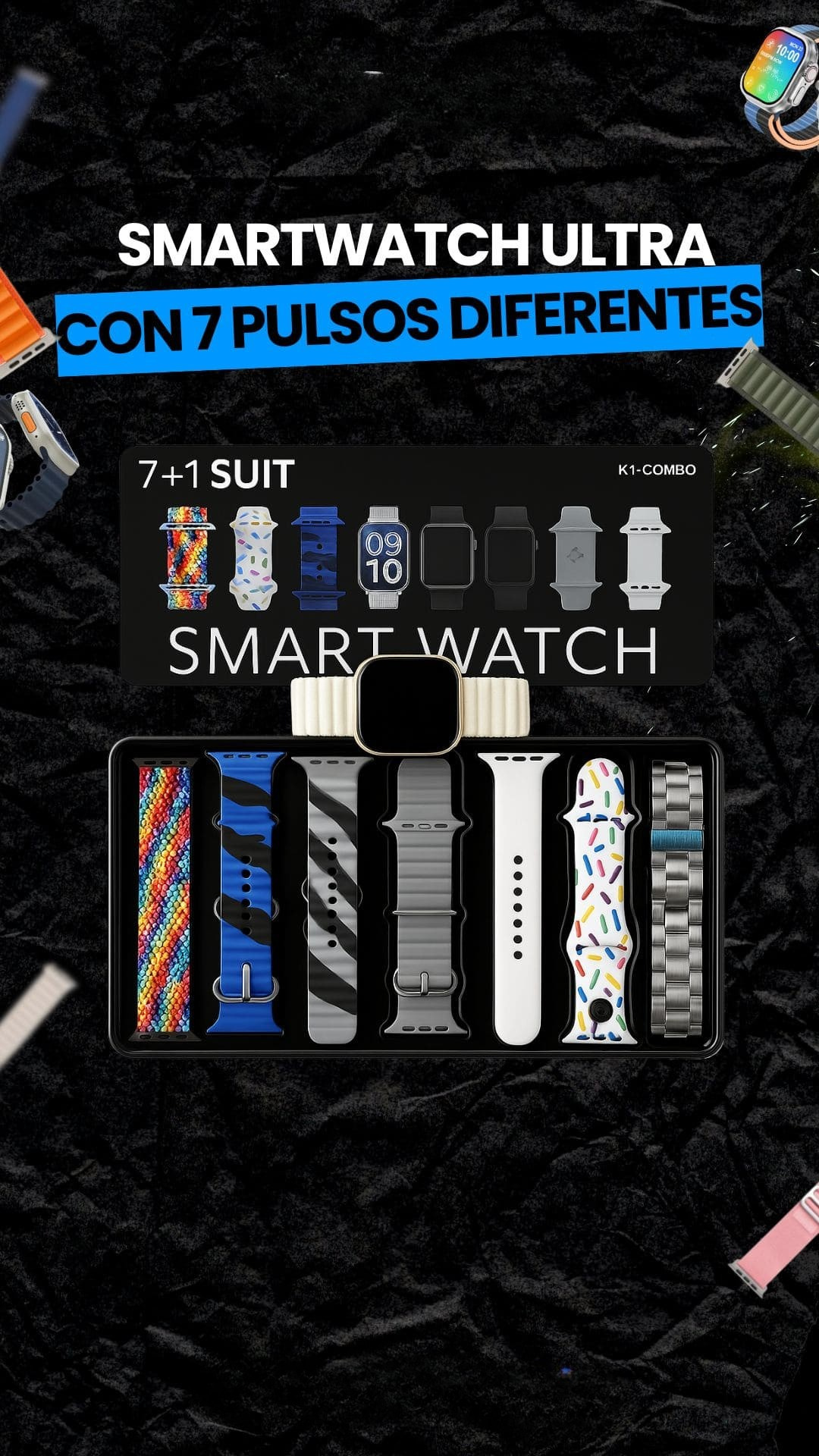 SMART WATCH ULTRA MAX 7 CORREAS K1